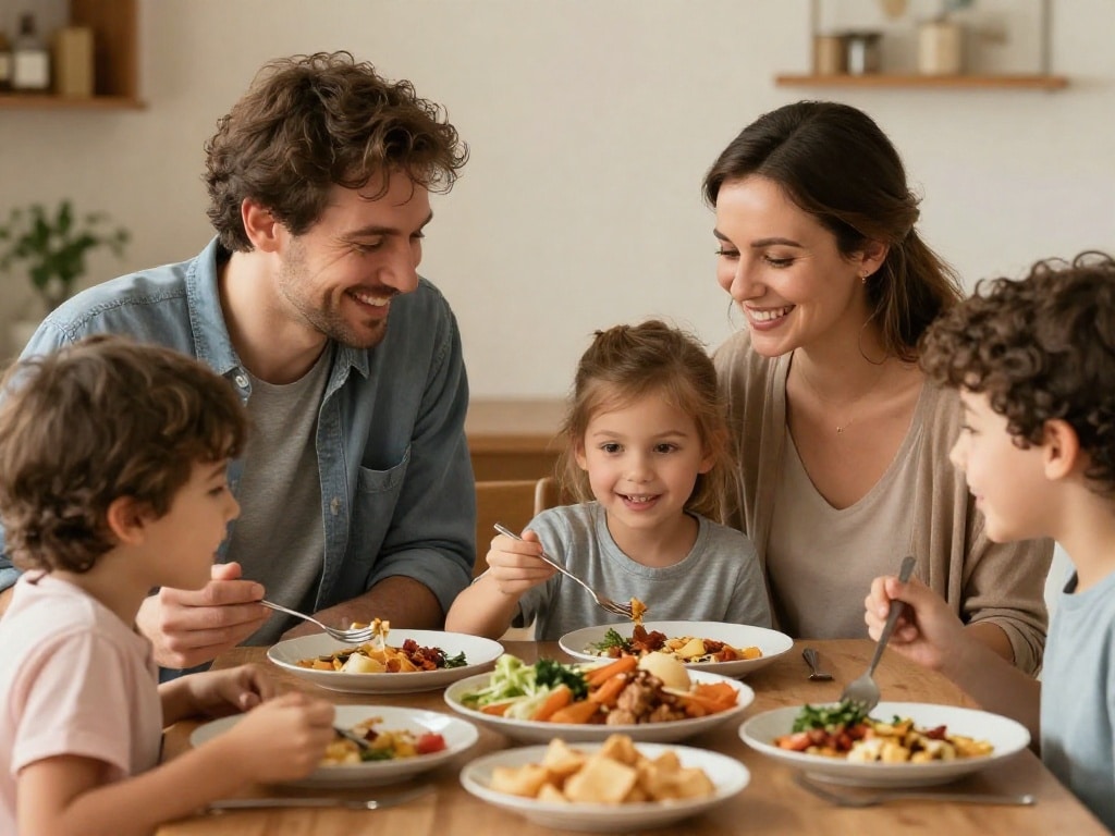 Liebevolle Familie